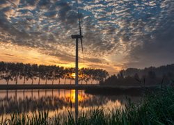 Wiatrak nad rzeką Haringvliet