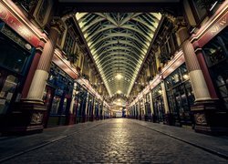 Anglia, Londyn, Leadenhall Market, Alejka, Sklepy, Bruk