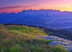 Widok na masyw Dachstein w Austrii