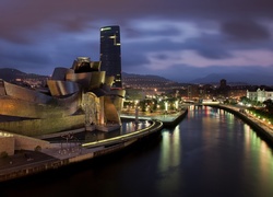 Hiszpania, Bilbao, Muzeum Guggenheima, Muzeum Sztuki Współczesnej, Rzeka Nervión