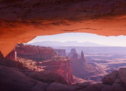 Kanion, Skały, Łuk skalny, Park Narodowy Canyonlands, Utah, Stany Zjednoczone