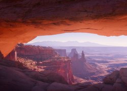 Kanion, Skały, Łuk skalny, Park Narodowy Canyonlands, Utah, Stany Zjednoczone