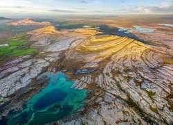 Widok z lotu ptaka na wzgórze Mullaghmore w Irlandii