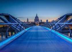 Anglia, Londyn, Most milenijny, Katedra św. Pawła