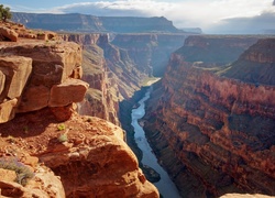 Stany Zjednoczone, Stan Arizona, Park Narodowy Wielkiego Kanionu, Kanion, Rzeka Kolorado, Punkt widokowy Toroweap Overlook