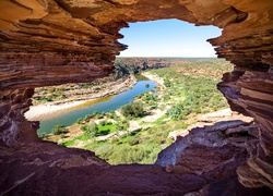 Australia, Park Narodowy Kalbarri, Rzeka Murchison, Skały