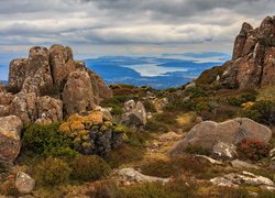 Góry, Mount Wellington, Skały, Jeziora, Tasmania, Australia