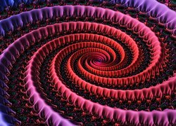 Wielobarwny wzór spirali