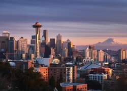 Stany Zjednoczone, Stan Waszyngton, Seattle, Wieża, Space Needle, Wieżowce