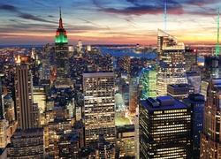 Stany Zjednoczone, Nowy Jork, Wieżowce, Panorama