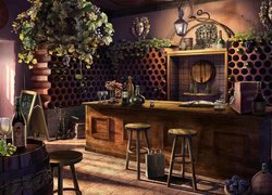 Winiarnia w grze Hidden object