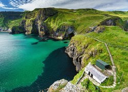 Wioska Ballintoy w Irlandii Północnej