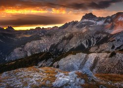 Włoskie Dolomity jesienią