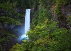 Wodospad Brandywine Falls w pobliżu Whistler British w Kanadzie