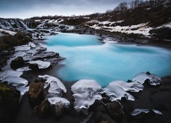 Wodospad Bruarfoss Waterfall