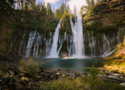 Wodospad Burney Falls w Kalifornii