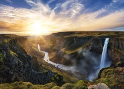Wodospad Háifoss w Islandii
