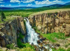 Skały, Wodospad North Clear Creek Falls, Kamienie, Kolorado, Stany Zjednoczone