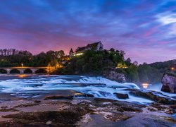 Wodospad Rheinfall w Szwajcarii