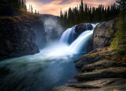 Wodospad Rjukandefossen w Norwegii