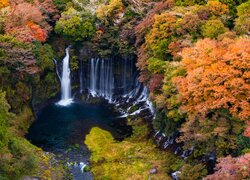 Wodospad Shiraito w Parku Narodowym Fudżi-Hakone-Izu