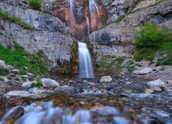 Wodospad Stewarts Cascades Falls w Utah