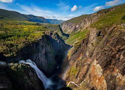 Wodospad Voringfossen w Norwegii