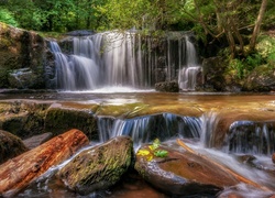 Wodospad w Parku Narodowym Brecon Beacons