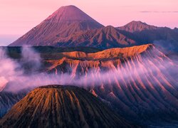 Indonezja, Wulkan, Bromo, Dym