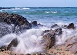 Wybrzeże walijskiej wyspy Anglesey