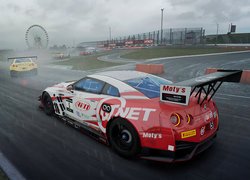 Gra, Assetto Corsa Competizione, Samochód, Nissan, Tor, Wyścig, Mgła