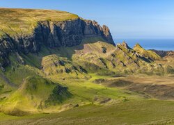 Skały, Wzgórza, Quiraing, Wyspa Skye, Szkocja
