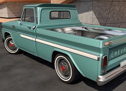 Zabytkowy, Chevrolet C10 Pickup, 1965, 3D