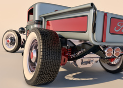 Zabytkowy, Ford Model A Pickup Rod, 1930, Tył