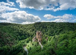 Zamek Eltz na zielonym wzgórzu