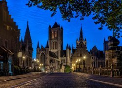 Zamek Gravensteen, Gandawa, Belgia, Zmierzch, Muzeum broni i tortur