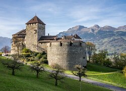 Zamek na wzgórzu w Vaduz