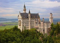 Zamek Neuschwanstein w gminie Schwangau