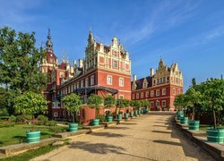 Zamek w Mużakowie, Schloss Muskau, Park Mużakowski, Mużaków, Niemcy