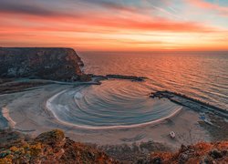 Zatoczka Bolata Bay nad morzem Czarnym w Bułgarii