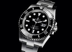 Zegarek, Rolex Submariner, Czarne tło