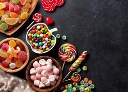 Słodycze, Żelki, Cukierki, Lizaki, Galaretki