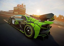 Zielone Lamborghini Huracan z gry Assetto Corsa Competizione