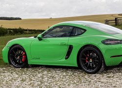 Zielone Porsche 718 Cayman GTS