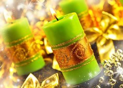 Zielono-złote świece