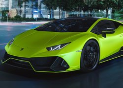 Zielony Lamborghini Huracan Evo Fluo Capsule