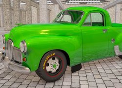 Zabytkowy, Zielony, Holden 50-2106 FX, 1951