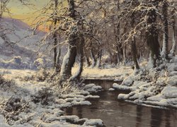 Zima na obrazie węgierskiego malarza Laszlo Neogrady