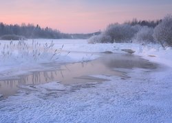 Zima w rosyjskiej Republice Karelii
