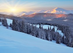 Zimowe ukraińskie Karpaty